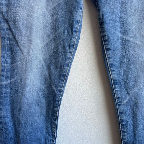 $5/$25 AG Adriano Goldschmied Light Wash Raw Hem Cropped Ankle Size 29 - Picture 2 of 9